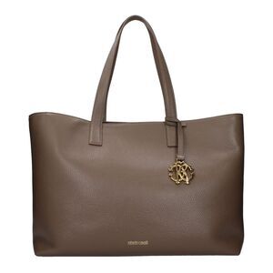 Roberto Cavalli Brown Leather Shoulder Women's Bag